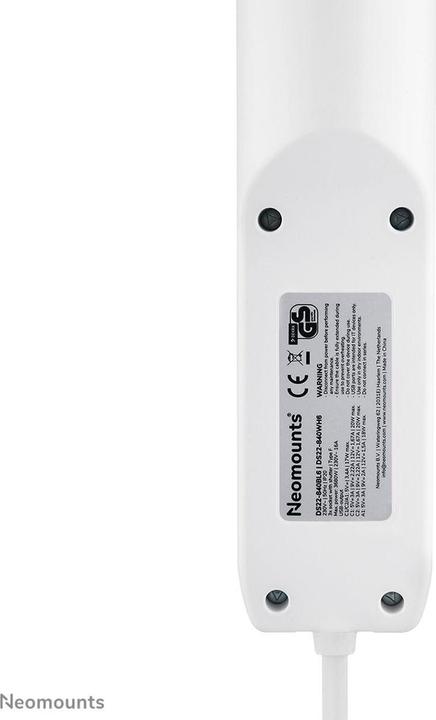 Image du produit Neomounts Tischsteckdose mit Klemme 3-fach/230V/USB-A/2xUSB-C/wei? (Tables)