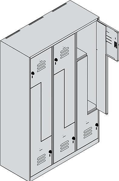 Actual product image C+P Z-locker Classic PLUS (120 cm, 185 cm)