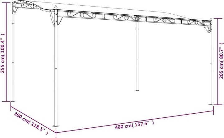 Produktbild vidaXL Amerigo (400 cm, 300 cm)