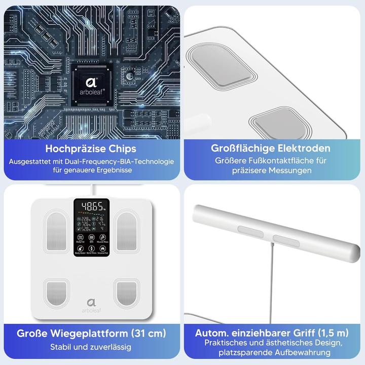 Produktbild Arboleaf Körperanalysewaage (180 kg)