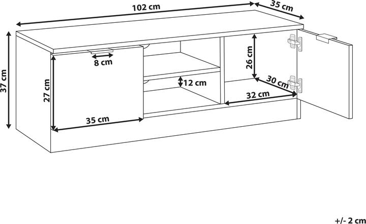 Actual product image Beliani Winnipeg (102 x 35 x 37 cm)