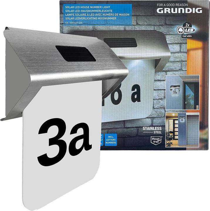 Produktbild Grundig Solar-LED Hausnummerleuchte