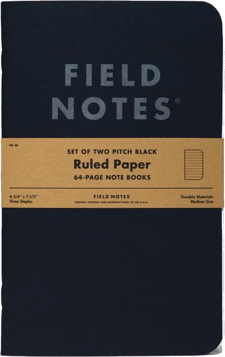 Field Notes Pitch Black Edition 2er Pack