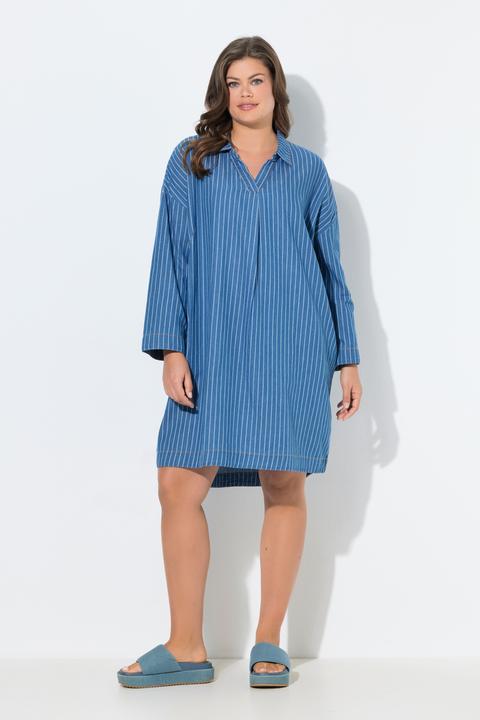 Image du produit Laurasøn Robe rayée en denim, manches longues (48)