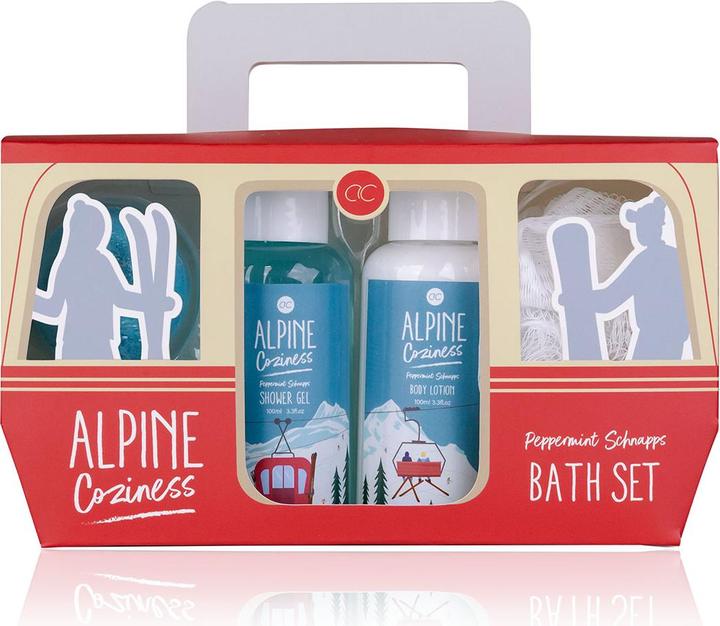 Produktbild Accentra Badeset ALPINE COZINESS in Geschenkbox, inkl. 100ml Duschgel, 100ml Bodylotion, 60g Badefizzer, 15g (Körperpflegeset, Haarpflege Set)