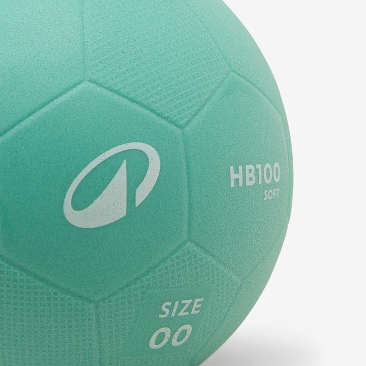 Produktbild Kipsta Kinder Handball Einsteiger Grösse 00 - H100 Soft PVC grün (0)