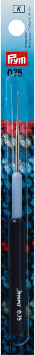 Actual product image Prym Crochet hook with plastic handle, silver 0.75 mm, card, plastic