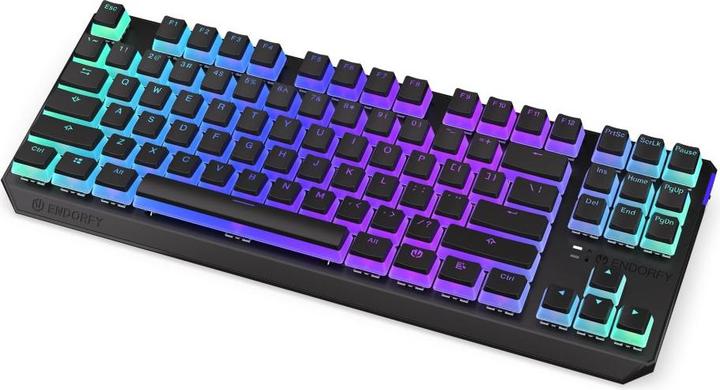 Actual product image Endorfy Thock TKL Wireless Mechanical Keyboard with RGB Pudding Edition (USA, Kailh Red Switch) (US, Cable)