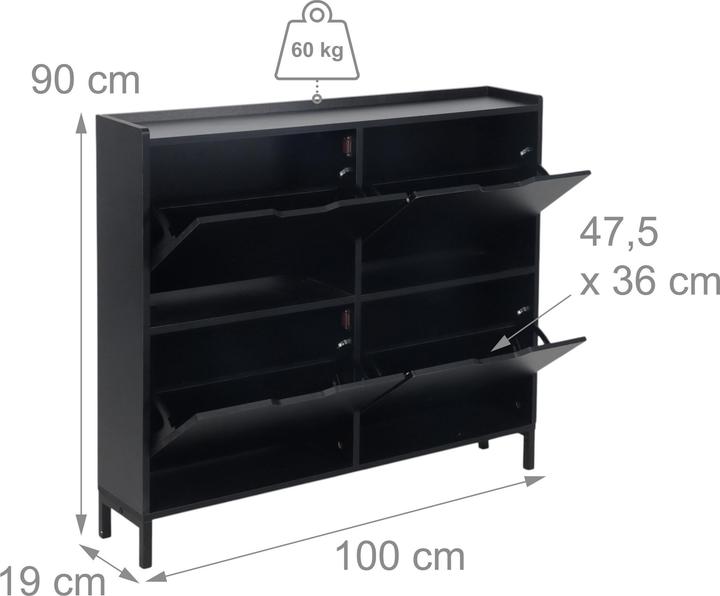 Produktbild Relaxdays Schuhkipper (100 x 19 x 90 cm)