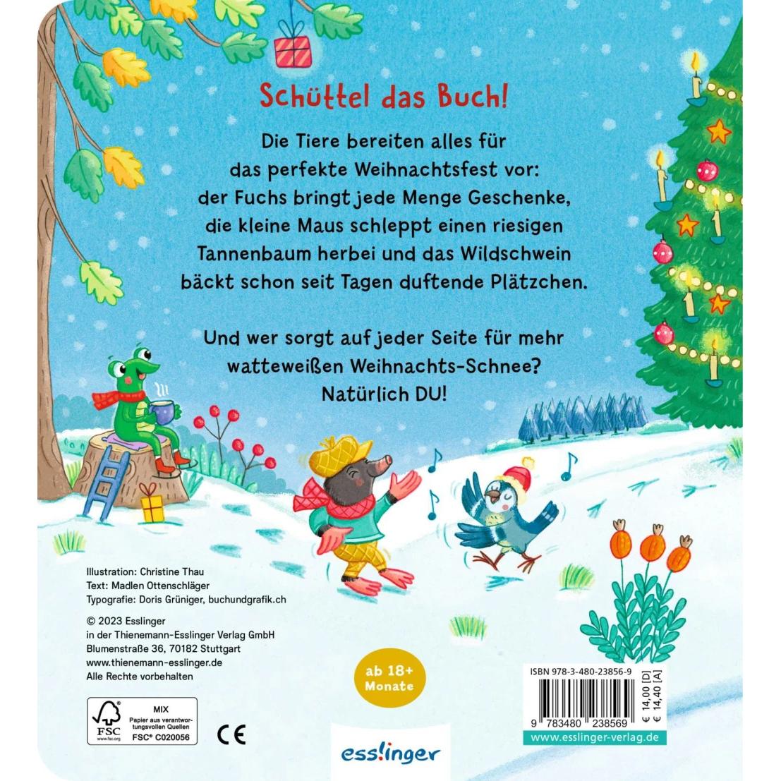 Thumbnail - Schüttel-Pappe: Schüttel kräftig, schüttel fest, dann gibt’s ein weisses Weihnachtsfe, Kinderbücher von Madlen Ottenschl...