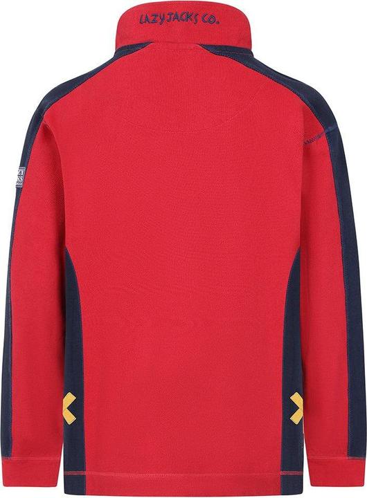 Actual product image Lazy Jacks Mens Contrast Panel Pique Sweatshirt (L)