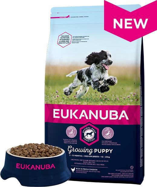 Produktbild Eukanuba Puppy Medium Breed Huhn (Junior, 1 Stk., 15000 g)