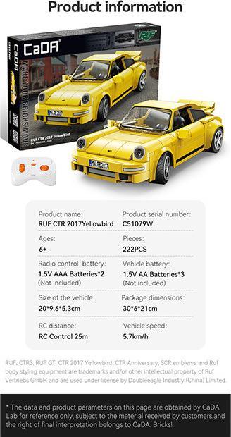 Image du produit Cada RUF Yellow Bird
