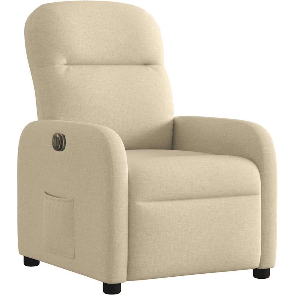 VidaXL, Sessel, Relaxsessel Elektrisch Creme Stoff