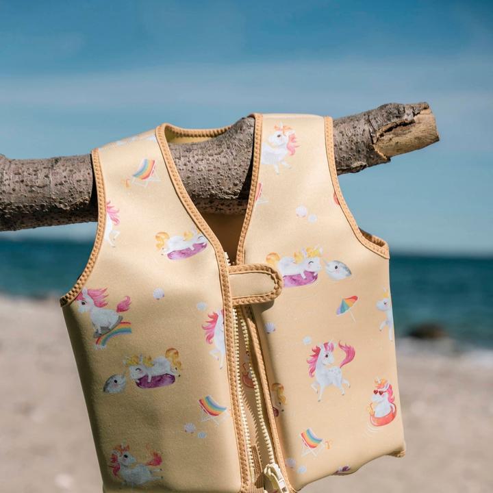 Produktbild Filibabba Svømmevest 3-4 år – Unicorn Shores (62, 15 - 19 kg)