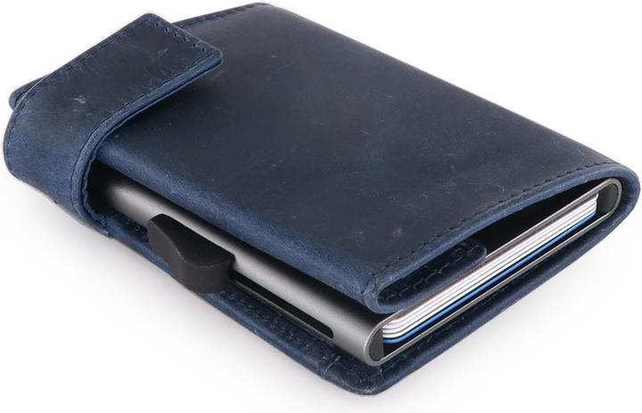 Actual product image SecWal 2 Kartenetui mit Münzfach, blau, 10 Karten, RFID