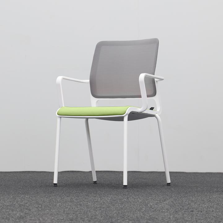 Actual product image Sitag 4-Fuss Stühle SitagXilium Mesh Grün mit Fixarmlehnen, Neu (46 cm)