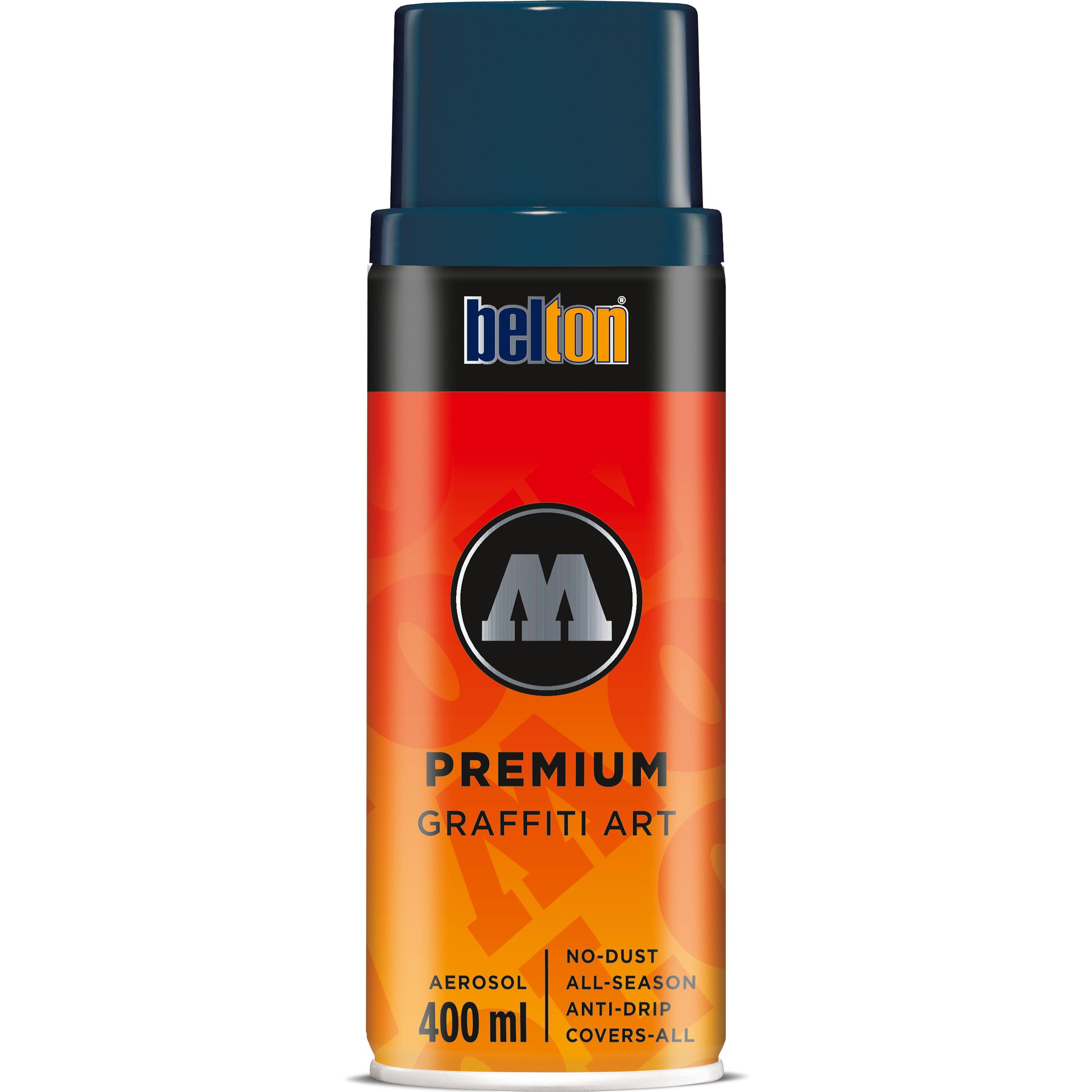 Molotow, Künstlerfarbe + Bastelfarbe, Sprühdose Belton PREMIUM Graffiti Art (Petrol, 400 ml)
