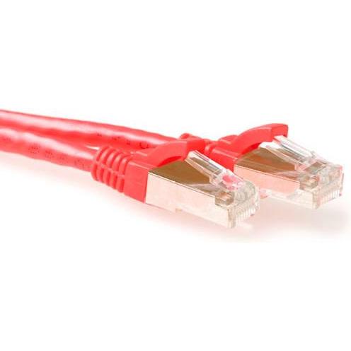 ACT Red 1 meter SFTP CAT6A patch cable snagless with RJ45 connectors. Cat6a s/ftp snagless rd 1.00m (S/FTP, CAT6a, 1 m),...