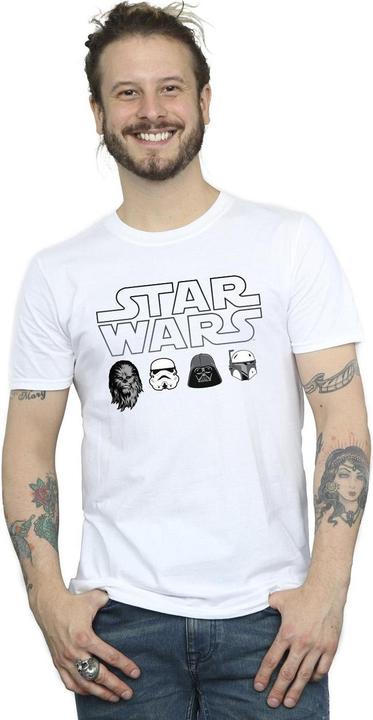 Produktbild Star Wars Character Heads TShirt (4XL)