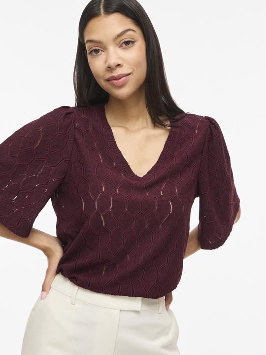 Immagine prodotto Vila VIMARCELLA V-Ausschnitt Oberteil mit kurzen Ärmeln (S)