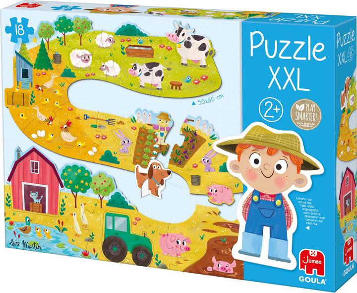 Produktbild Jumbo Goula 53176 - Puzzle XXL, Bauernhof, 18 Teile (18 Teile)
