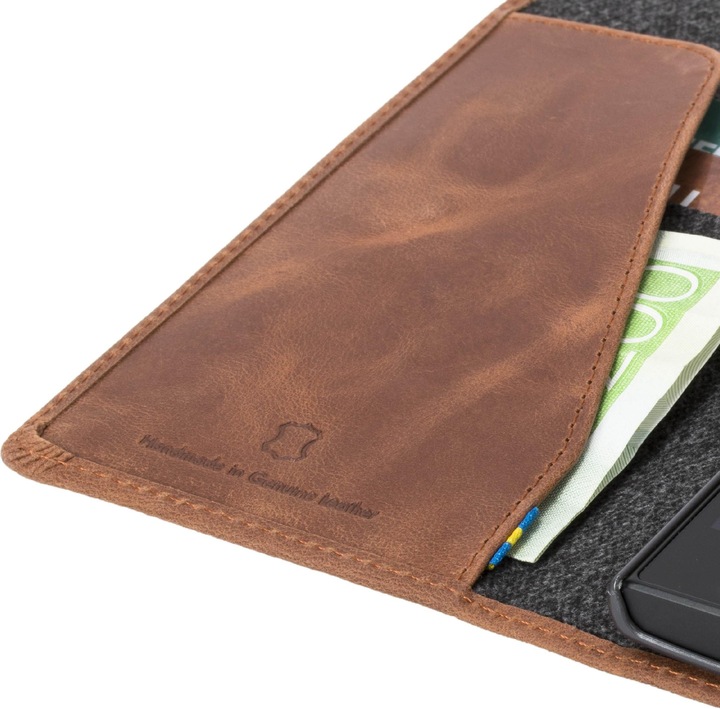 Actual product image Krusell Sunne 2 Card Foliowallet Sony Xperia L2 vintage cognac (Sony Xperia L2)