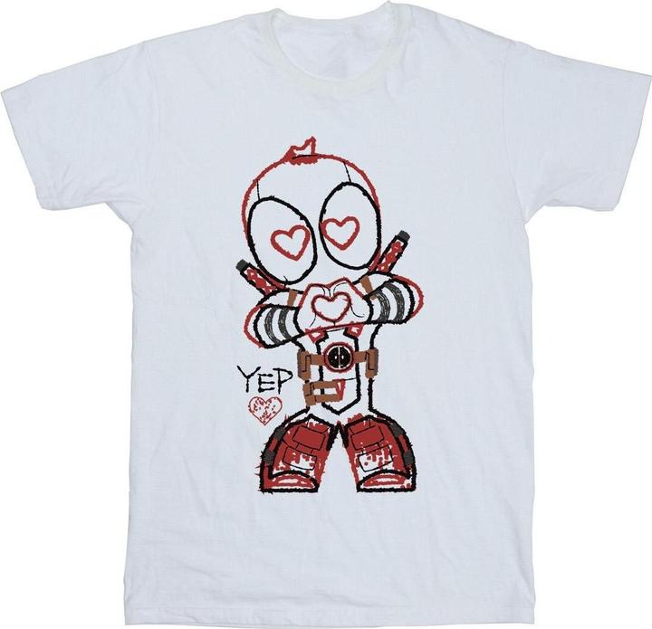 Image du produit - T-shirt DEADPOOL LOVE BEAM LINE - Fille (128)