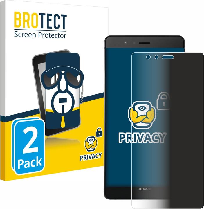 Actual product image BROTECT Anti-spy privacy film Blue light protection film (2 Piece, Huawei P9)