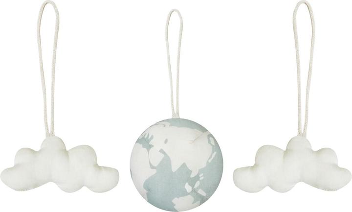 Lorena Canals Rattle toy hangers (3er Set) - World Ball