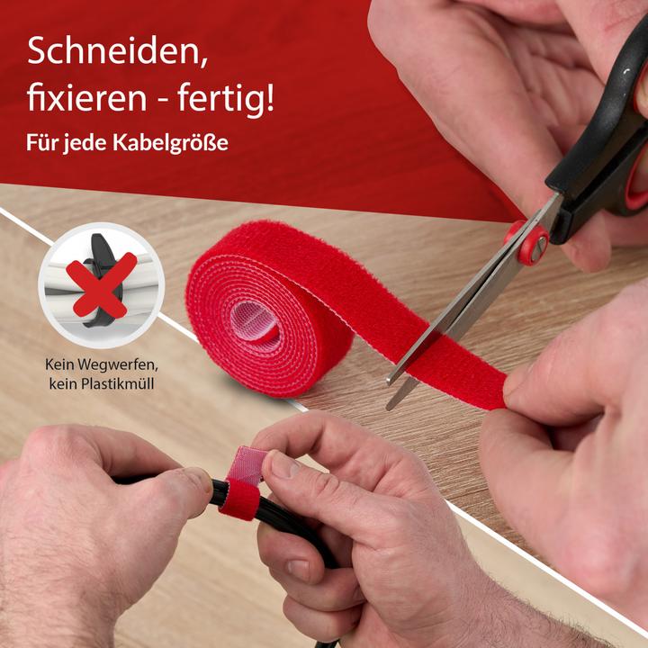 Produktbild Label-the-cable Doppelseitige Klettbandrolle (16 mm)