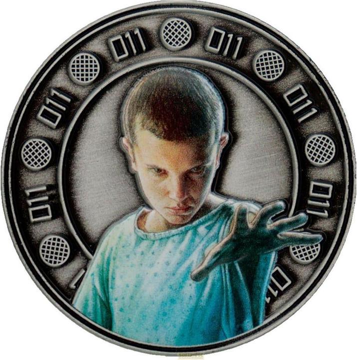 Fanattik Stranger Things collectible coin Eleven & Hopper 4 cm