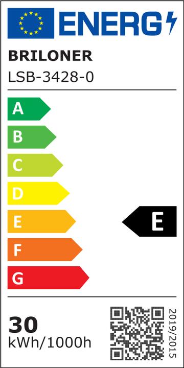 Energie-Label Briloner Ultraflaches LED Panel, weiss, 1xLED/30W (3500 lm)