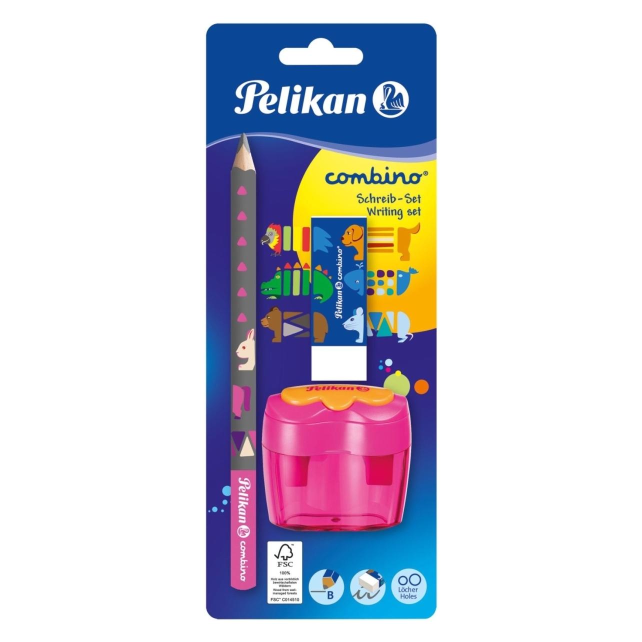 Pelikan, Bleistift, Spitzer Combino pink (B, 1x)