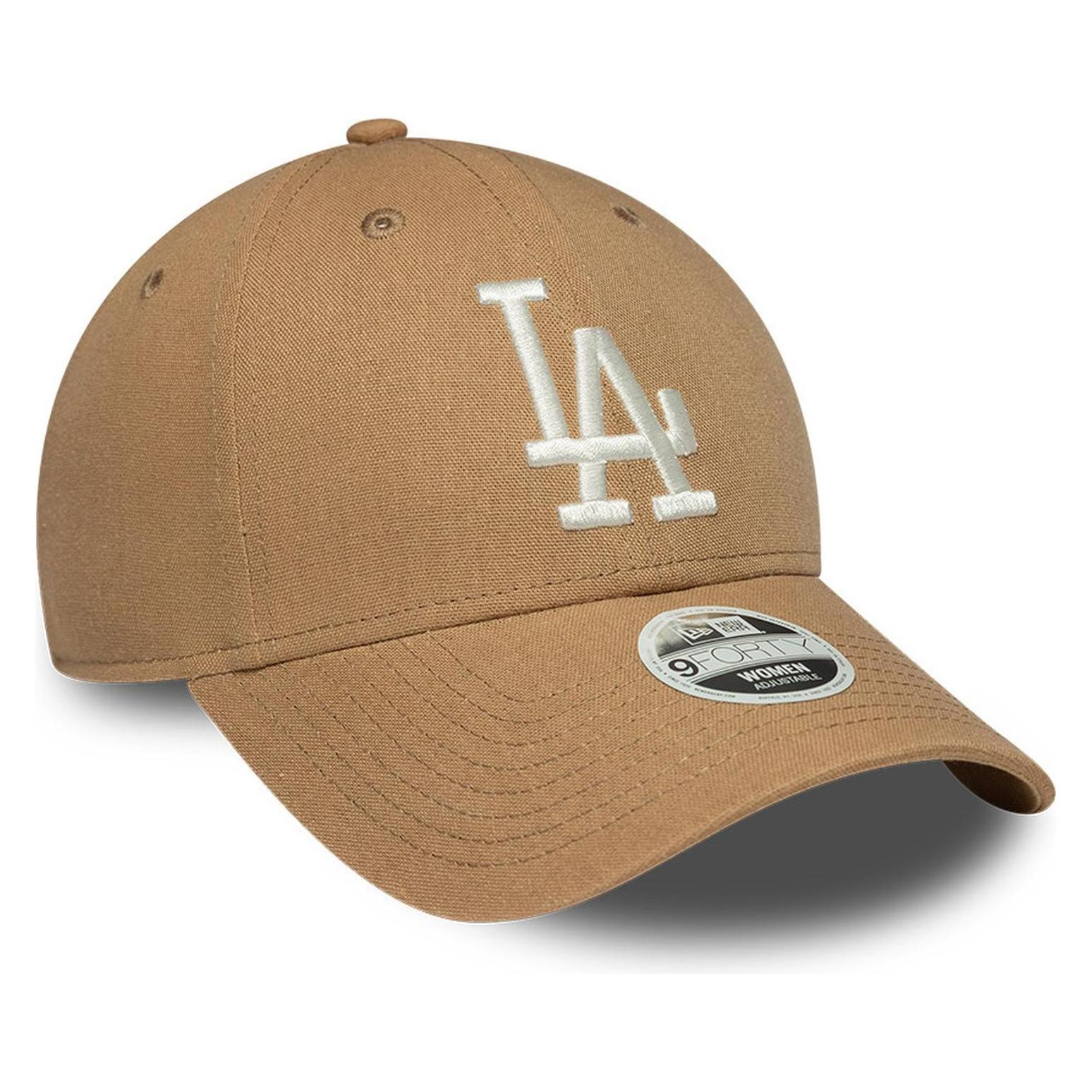 New Era, Cap, 9Forty Damen Cap - Leinen Los Angeles Dodgers Camel