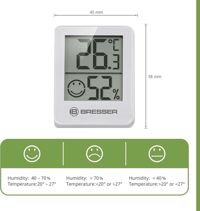 Produktbild Bresser Digitales Thermo-Hygrometer mit Komfortzone