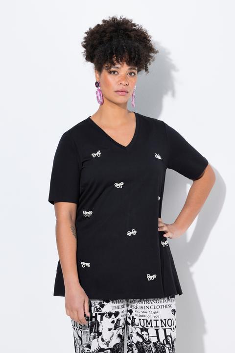 Produktbild Miamoda T-Shirt, A-Linie, Schleifen aus Zierperlen (52)