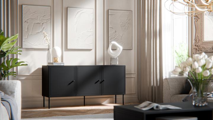 Productafbeelding Cama 3D chest of drawers PALAZZO BIS 151x40x75 matte black