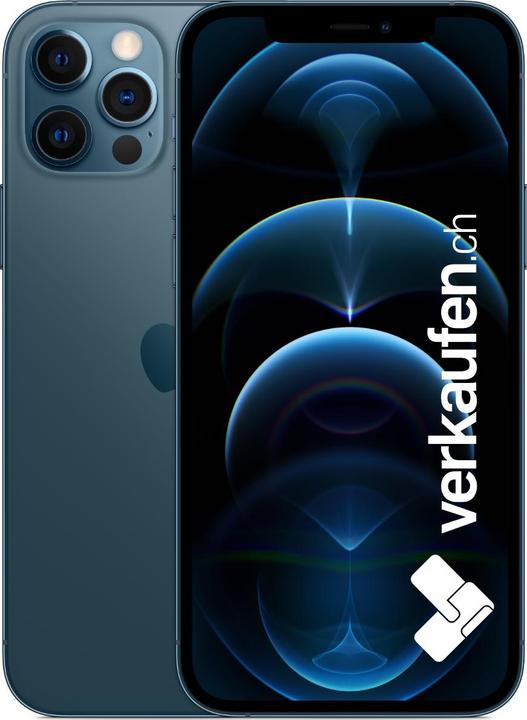 Immagine prodotto verkaufen.ch iPhone 12 Pro (256 GB, Blu Pacifico, 6.10", 12 Mpx, SIM + eSIM, B / Molto bene)