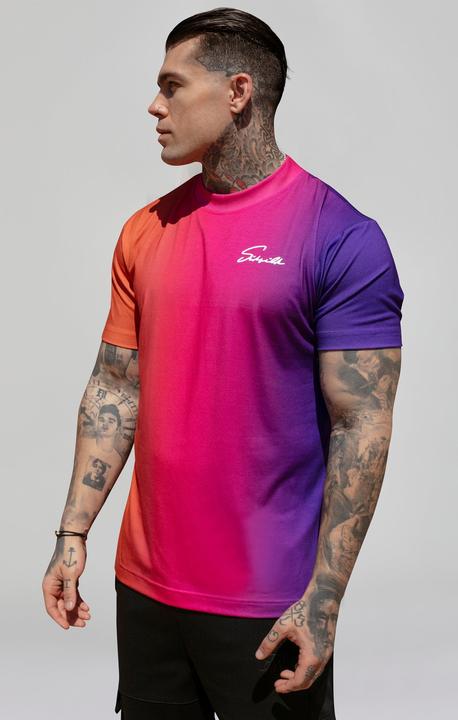 Produktbild Siksilk T-Shirt Script Fade T-Shirt in Pink, Purple (M)