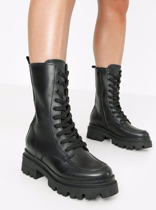 Tamaris Plateau Lederstiefelette (37)