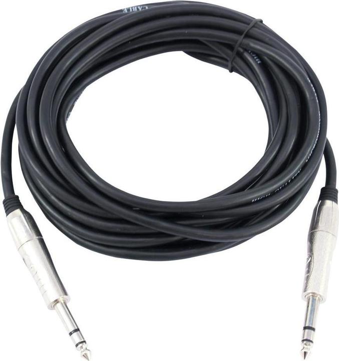 Image du produit Omnitronic Câble jack 6,3 stéréo 6m sw ROAD (6 m)
