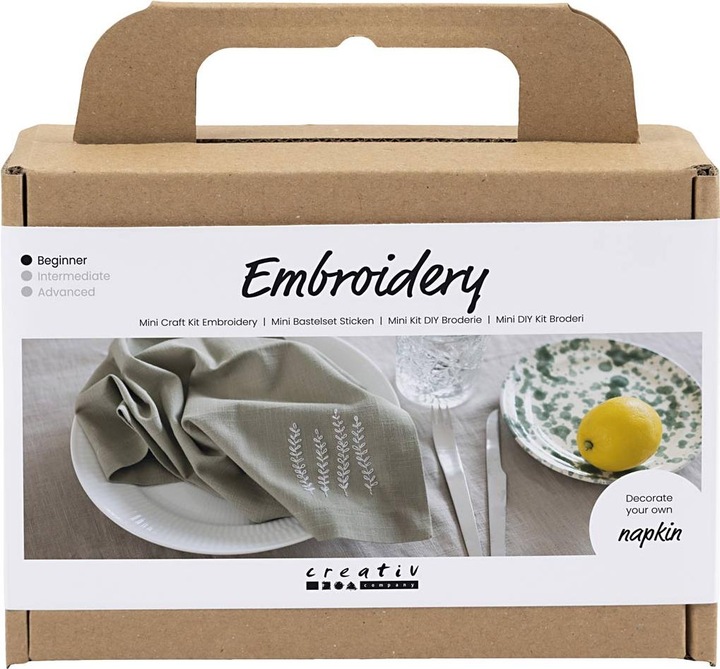 Produktbild Creativ Company Bastelset Sticken Serviette