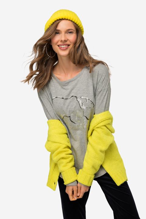 Produktbild Laurasøn T-Shirt, oversized, Eisbär, Rundhals, Langarm (M)