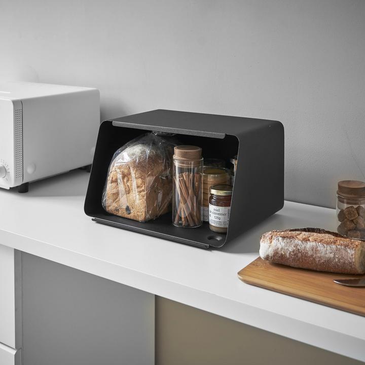 Actual product image Yamazaki Bread bin with removable lid TOWER