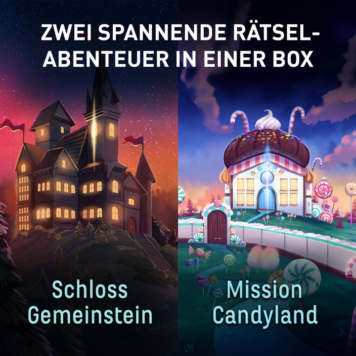 Produktbild Kosmos EXIT - Family: Schloss Gemeinstein/Mission Candyland (Deutsch)