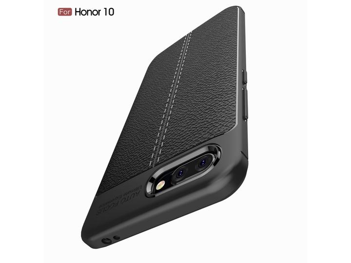 Produktbild Screenguard Honor 10 Hülle Leather Design TPU Cover