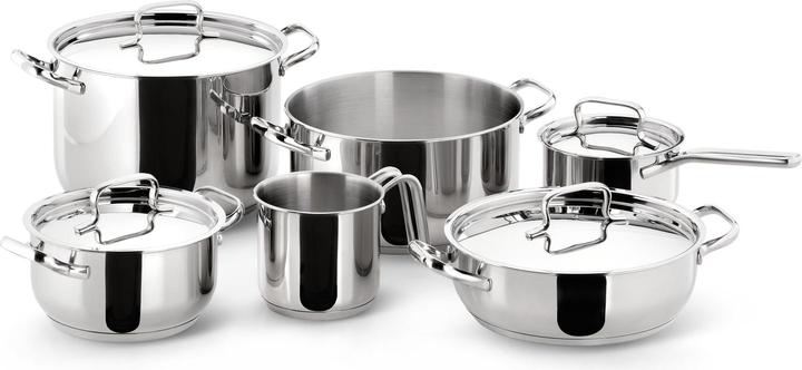 Actual product image Lagostina 10740600010 Kookpottenset (24 cm, Pot, Milk pan, Stainless steel)