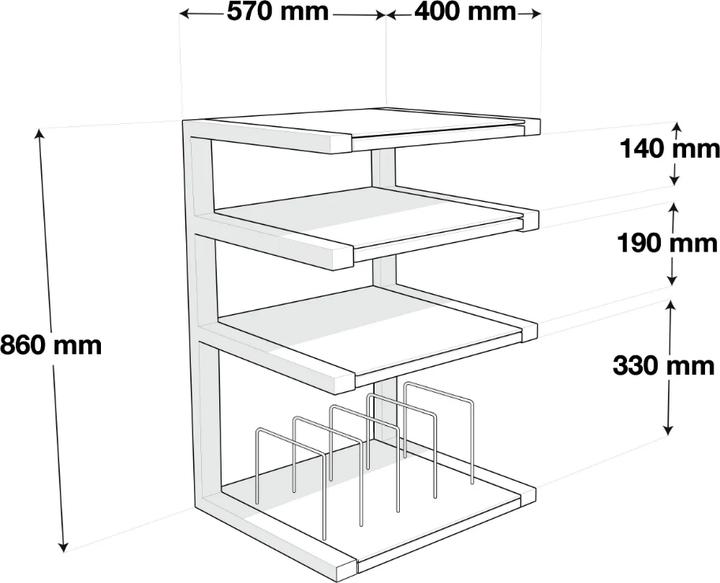 Actual product image NorStone Esse-Hifiv/Wtok (Not movable)