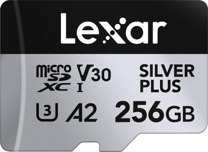 Actual product image Lexar Professional Silver Plus (256 GB, microSDXC, U3, UHS-I)